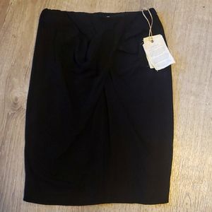 New with tags ecoskin brand black size medium elastic waist skirt